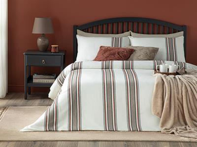 Fine Lines Спално Бельо Компле Единичен Размер, Shiny , Антрацит-Черен Тест, 160 X 220 Cm