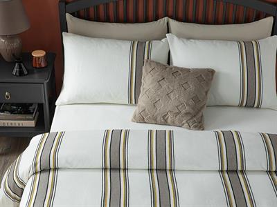 Fine Lines Спално Бельо Компле Двоен Размер, Shiny , Жълто-Кафяво, 200 X 220 Cm