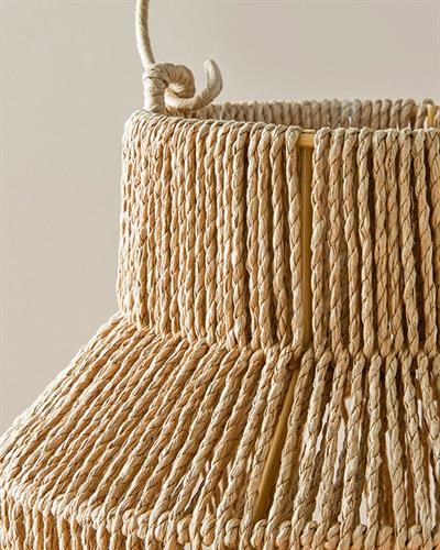 Fiona Wicker Lantern Natural.