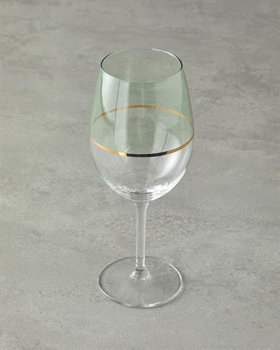 Fiore Чаши Със Столче 4 бр. Стъкло 540 мл Светлозелен