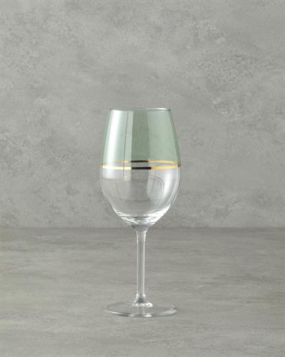 Fiore Чаши Със Столче 4 бр. Стъкло 540 мл Светлозелен