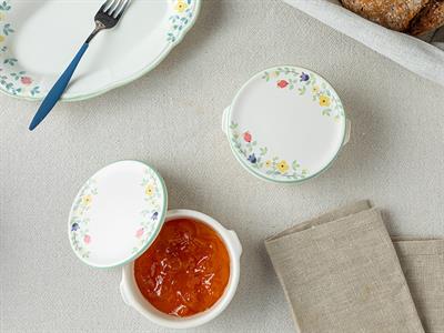 Fiorellino Купа 2 бр. Керамика 10 см. Бял - Зелен