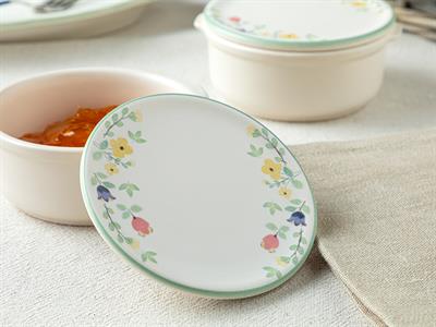 Fiorellino Купа 2 бр. Керамика 10 см. Бял - Зелен