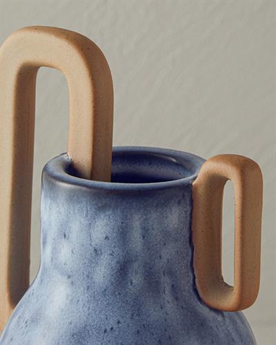 Fiorina Ваза Керамика 10,5X6,5X16,8 см Син