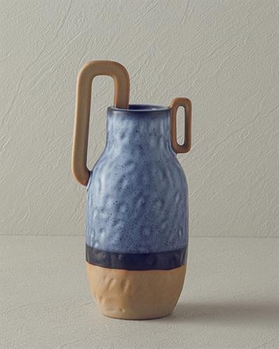 Fiorina Ваза Керамика 10,5X6,5X16,8 см Син