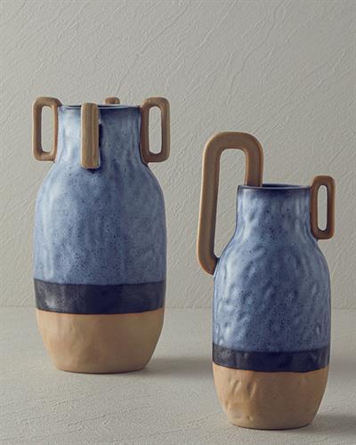 Fiorina Ваза Керамика 10,5X6,5X16,8 см Син