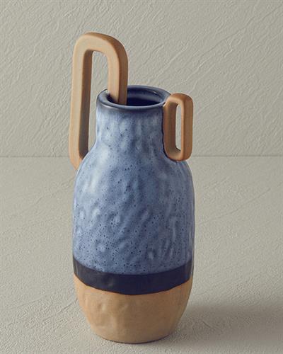 Fiorina Ваза Керамика 10,5X6,5X16,8 см Син