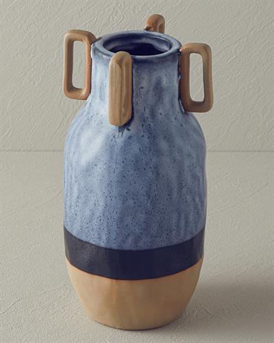 Fiorina Ваза Керамика 12.5x12.5x25 см Син