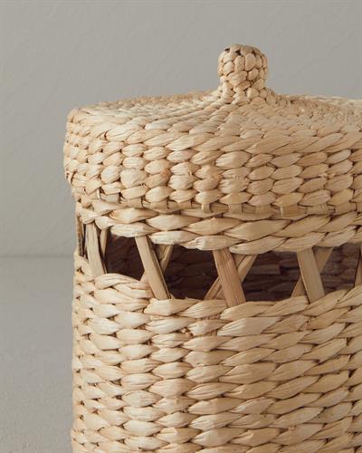 Fiory Кошница Слама 14x14 см Натурален