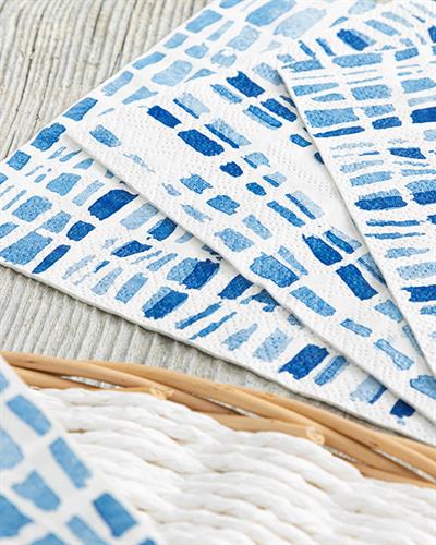 Firuza Хартийни Салфетки 20 Бр., Хартия, Синьо, 33 X 33 Cm