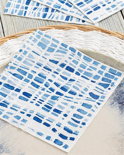 Firuza Хартийни Салфетки 20 Бр., Хартия, Синьо, 33 X 33 Cm