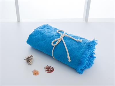 Fish ПЛАЖНА ХАВЛИЯ Жакардов 80x150 cm Blue.