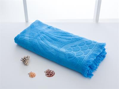 Fish ПЛАЖНА ХАВЛИЯ Жакардов 80x150 cm Blue.