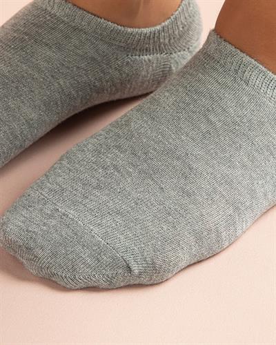 Fitted Чорапи За Маратонки Дамски, Памучен, Сиво, 36-40