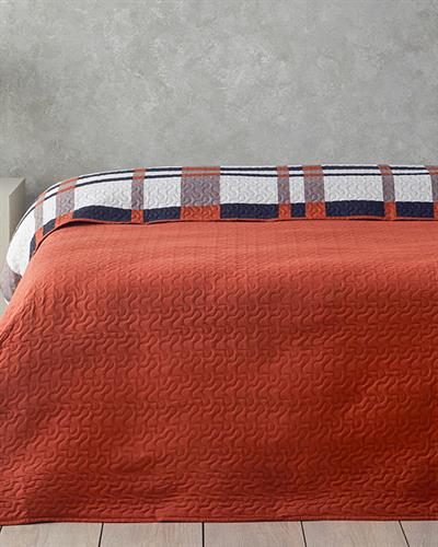 Flare Check Многофункционално Покривало Кралски размер 240x220 см Теракота