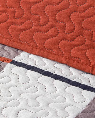 Flare Check Многофункционално Покривало Кралски размер 240x220 см Теракота