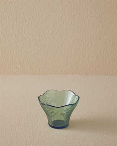Flare Glass Cup 13 cm Green