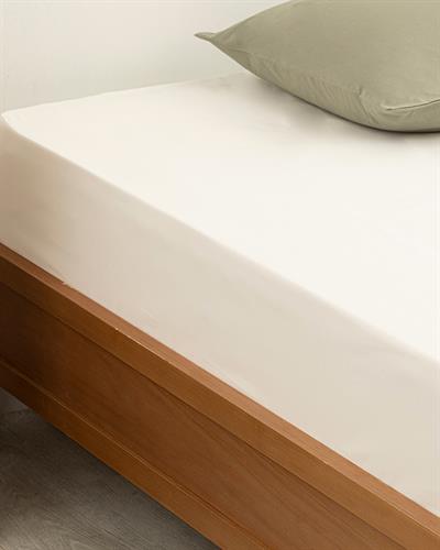 Flat 2 Cottony King Size Fitted Sheet 200x200 cm Off White