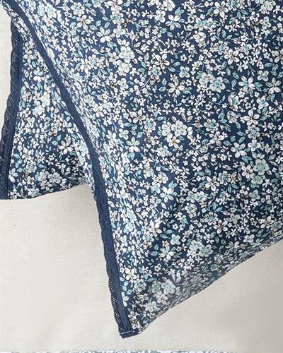 Fleur De Nuit Кълъфка За Възглавни 2Бр., Памучен, Тъмно Синьо, 50 X 70 Cm