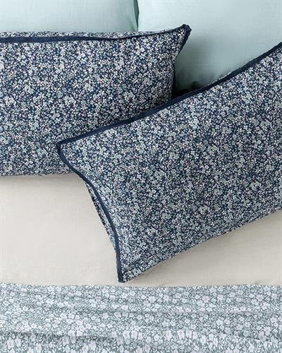Fleur De Nuit Кълъфка За Възглавни 2Бр., Памучен, Тъмно Синьо, 50 X 70 Cm