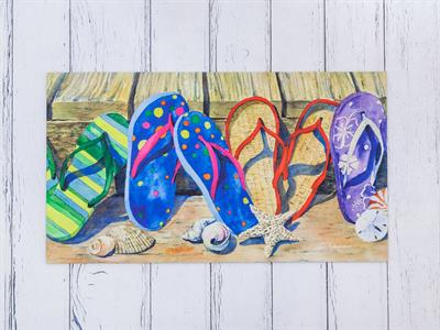 Flip Flop ИЗСТРИВАЛКА Отпечатано 30x18 cm Lilac.