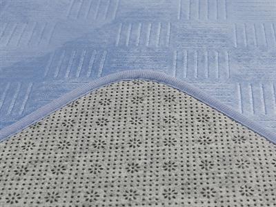 Flo ПОСТЕЛКА ЗА БАНЯ КО С нехлъзгащ се гръб Гореща Щампа 50x80 - 45x50 cm İndigo