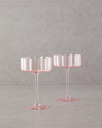 Flor Pura Чаша 2 бр. Стъкло 220 мл Пудра