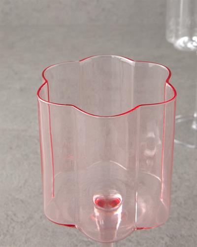 Flor Pura Чаши Със Столче 2 бр. Стъкло 320 мл Пудра