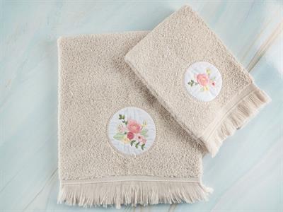 Flora ХАВЛИИ ЗА РЪЦЕ Бродирани 30x40 cm Light Beige