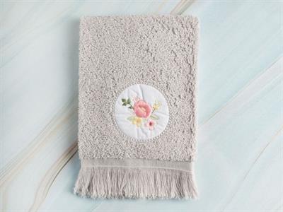 Flora ХАВЛИИ ЗА РЪЦЕ Бродирани 30x40 cm Light Gray