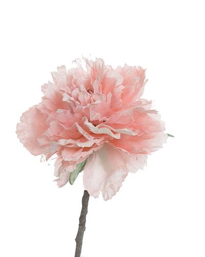 Flora Изкуствено Цвете Полиестер 65 см Червен