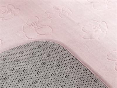 Floral ПОСТЕЛКА ЗА БАНЯ КО С нехлъзгащ се гръб Гореща Щампа 50x80 - 45x50 cm Lilac.