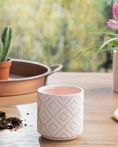 Floral Garden Саксия 10.5x10.5x10.5 см Розов