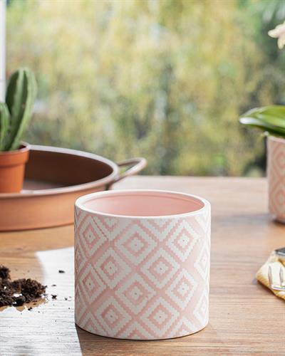 Floral Garden Саксия 13.5x13.5x12.5 см Розов