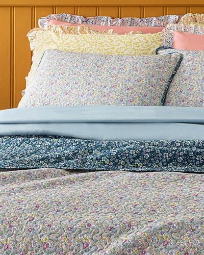 Floral Heaven Покривка За Легло Комплект King Size, Solid Очила За Сън, Селедон, 240 X 220 Cm