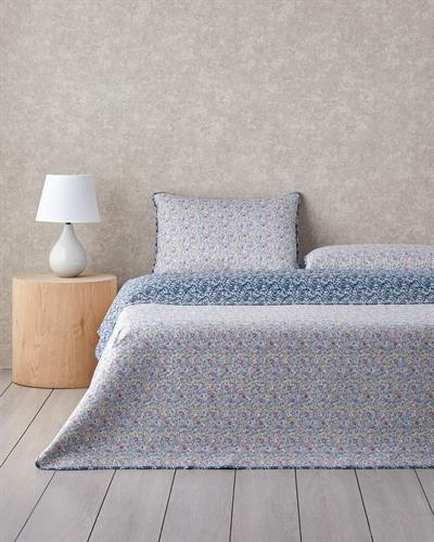 Floral Heaven Покривка За Легло Комплект Единичен Размер, Solid Очила За Сън, Селедон, 160 X 220 Cm