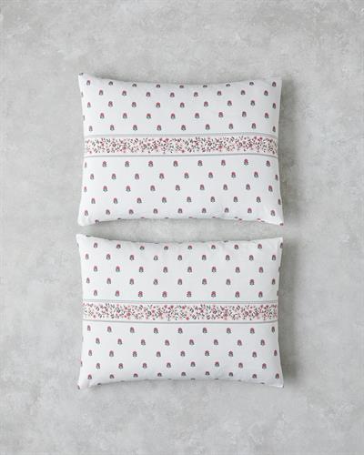 Floral Lines Калъфка За Възглавница 2 бр. Лесно за гладене 50x70 см Розов