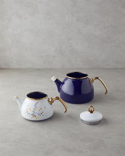 Чайник Мини Емайлиран 0,50 л + 1,1 л Кобалтово син