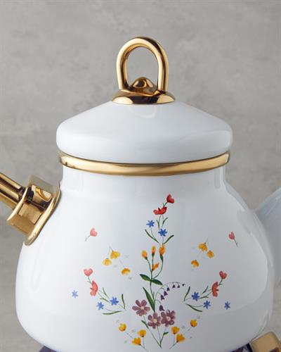 Чайник Емайлиран 1,1 Литра + 2,3 Литра Кобалтово син