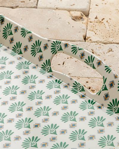 Florale Табла Меламин, Зелено, 48 X 32 Cm