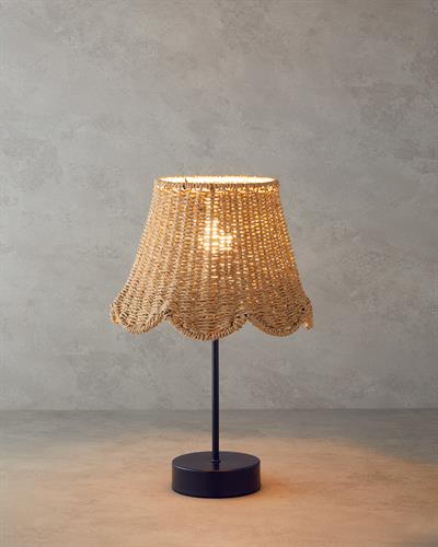 Flore Абажур Хартиено влакно 25x18 cm Натурален..