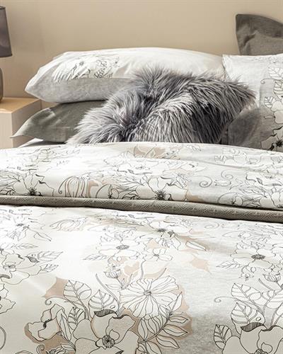 Florent Спално Бельо Компле Единичен Размер, Памучен, Сиво, 160 X 220 Cm