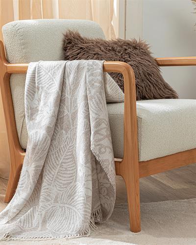 Flores Шал За Кресло Бежово, 130 X 170 Cm