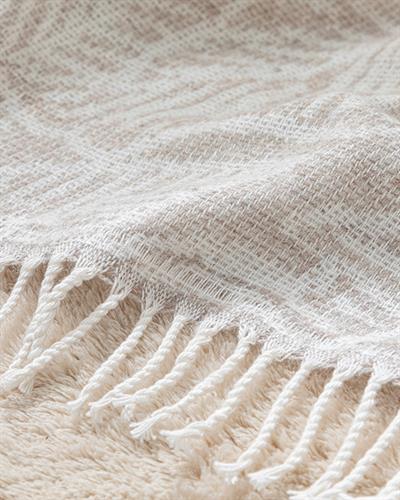 Flores Шал За Кресло Бежово, 130 X 170 Cm