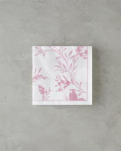 Хартиени Салфетки 20 бр. Хартия 33x33 см Розов - Бял.