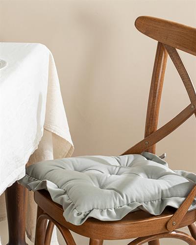 Flounce Възглавница За Стол Памучен Полиестер, Мента, 45 X 45 Cm