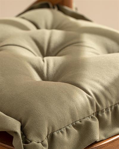 Flounce Възглавница За Стол Памучен Полиестер, Каки, 45 X 45 Cm