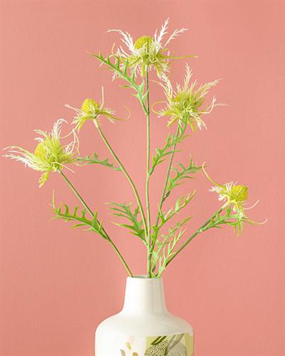 Flower Изкуствено Цвете Един Стрък 59 см Бял