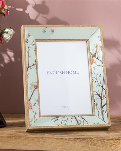 Flower Bird Рамка Стъкло 15x21 см Бежов
