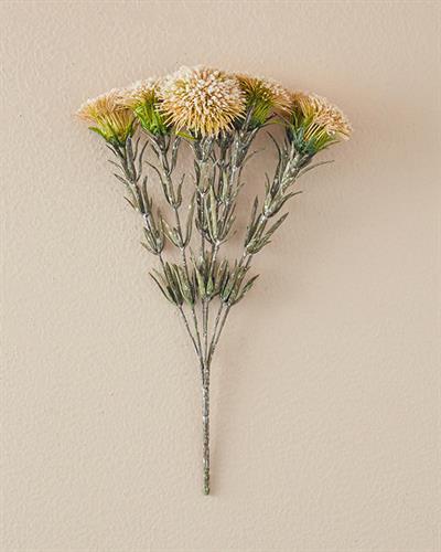 Flower Bunch Изкуствено Цвете Един Стрък 37 см Кремав